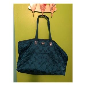 Coach Teal Weekender